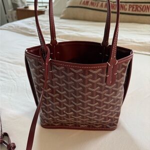 Elegant Burgundy Tote Bag